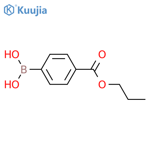 (4-Propoxycarbonyl)phenylboronic acid structure