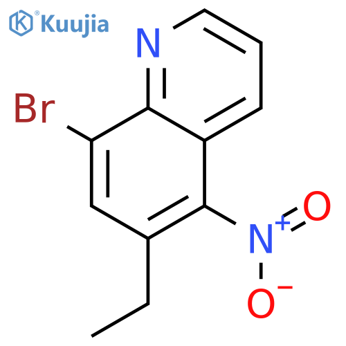 quinoline, 8-bromo-6-ethyl-5-nitro- structure