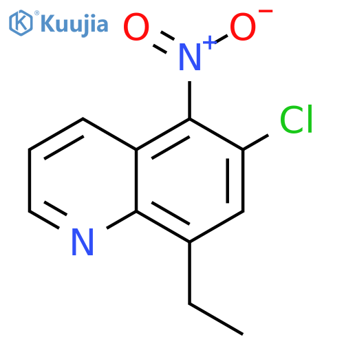 quinoline, 6-chloro-8-ethyl-5-nitro- structure