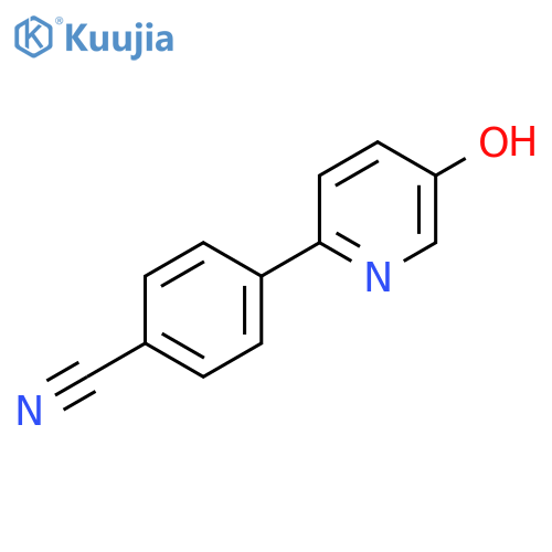 4-(5-Hydroxypyridin-2-yl)benzonitrile structure