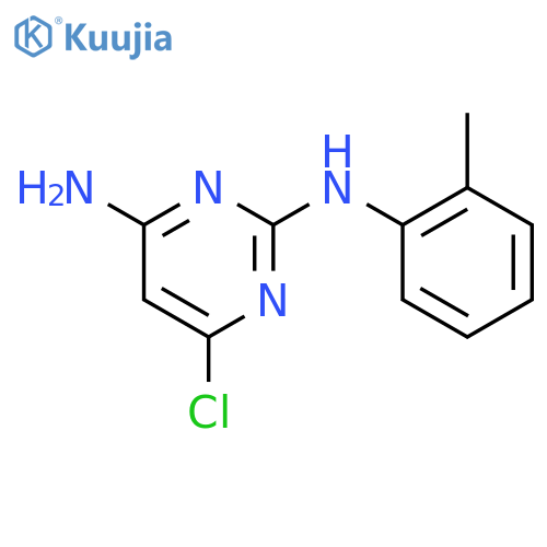 6-chloro-4-n-(2-methylphenyl)pyrimidine-2,4-diamine structure