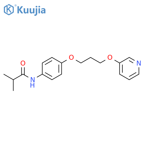 PROPANAMIDE, 2-METHYL-N-[4-[3-(3-PYRIDINYLOXY)PROPOXY]PHENYL]- structure