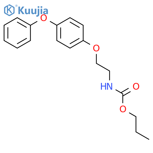 Carbamic acid, [2-(4-phenoxyphenoxy)ethyl]-, propyl ester structure