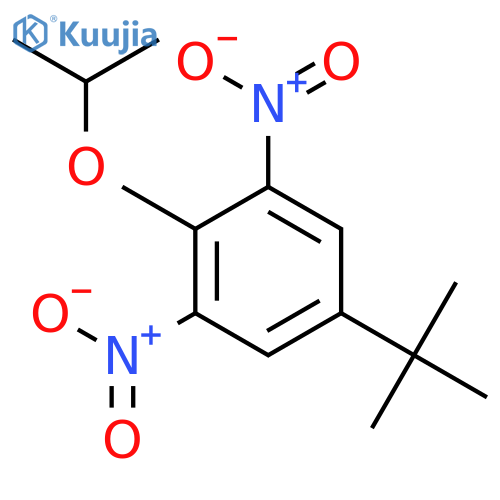 BENZENE, 5-(1,1-DIMETHYLETHYL)-2-(1-METHYLETHOXY)-1,3-DINITRO- structure