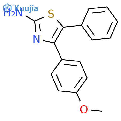 2-Thiazolamine, 4-(4-methoxyphenyl)-5-phenyl- structure