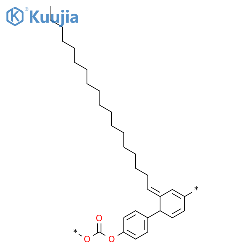Poly(oxycarbonyloxy-1,4-phenyleneoctadecylidene-1,4-phenylene) structure