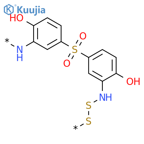 POLY[DITHIOIMINO(6-HYDROXY-1,3-PHENYLENE)SULFONYL(4-HYDROXY-1,3-PHENYLENE)IMINO] structure