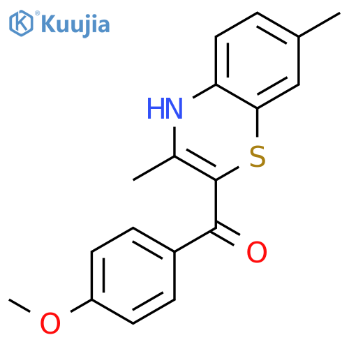 METHANONE, (3,7-DIMETHYL-4H-1,4-BENZOTHIAZIN-2-YL)(4-METHOXYPHENYL)- structure