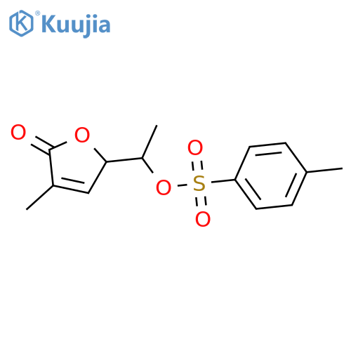 2(5H)-Furanone, 3-methyl-5-[1-[[(4-methylphenyl)sulfonyl]oxy]ethyl]- structure