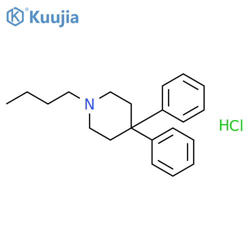 1-butyl-4,4-diphenylpiperidine hydrochloride structure