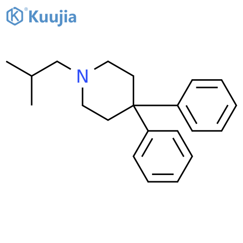 PIPERIDINE, 1-(2-METHYLPROPYL)-4,4-DIPHENYL- structure