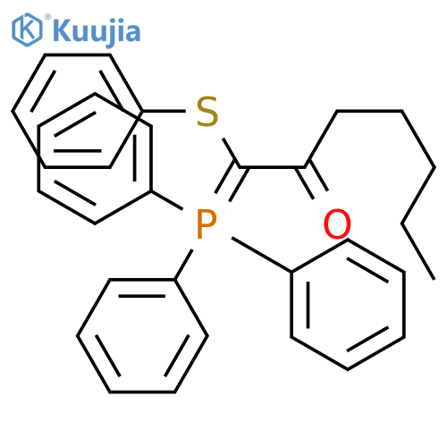2-Heptanone, 1-(phenylthio)-1-(triphenylphosphoranylidene)- structure