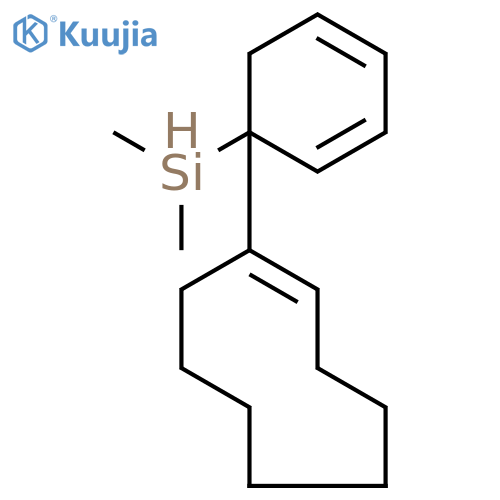 SILANE, (1E)-1-CYCLONONEN-1-YLDIMETHYLPHENYL- structure