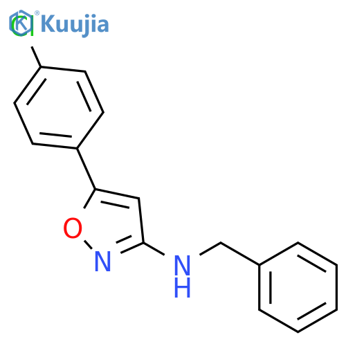 3-Isoxazolamine, 5-(4-chlorophenyl)-N-(phenylmethyl)- structure