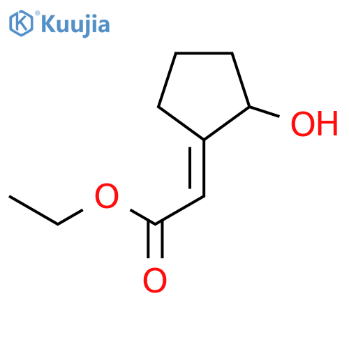 ACETIC ACID, (2-HYDROXYCYCLOPENTYLIDENE)-, ETHYL ESTER, (E)- structure