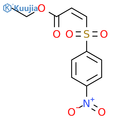 2-PROPENOIC ACID, 3-[(4-NITROPHENYL)SULFONYL]-, ETHYL ESTER, (2Z)- structure