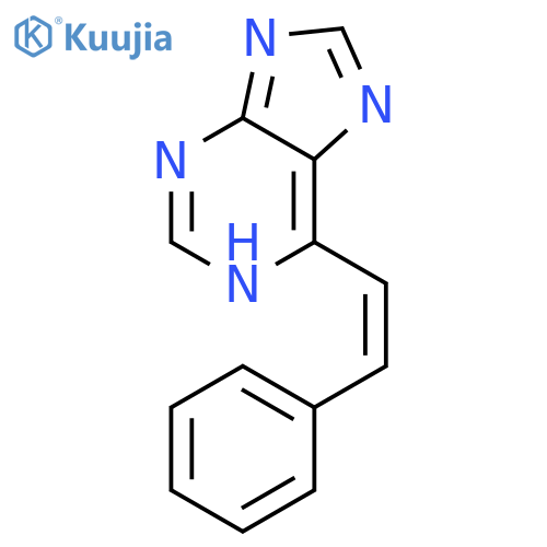 1H-Purine, 6-[(1Z)-2-phenylethenyl]- structure