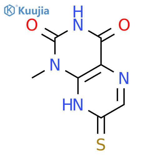 2,4(1H,3H)-PTERIDINEDIONE, 7,8-DIHYDRO-1-METHYL-7-THIOXO- structure