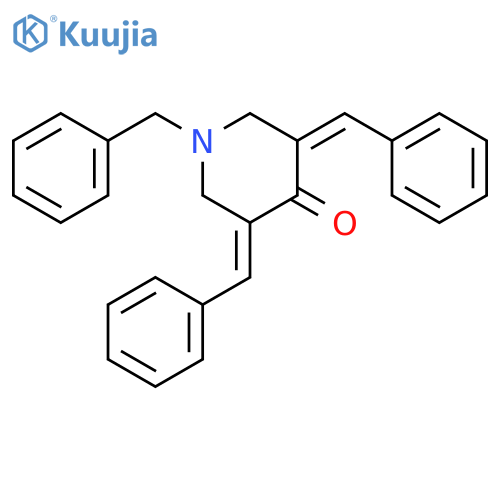 1-Benzyl-3,5-bis(E)-phenylmethylidenetetrahydro-4(1H)-pyridinone structure