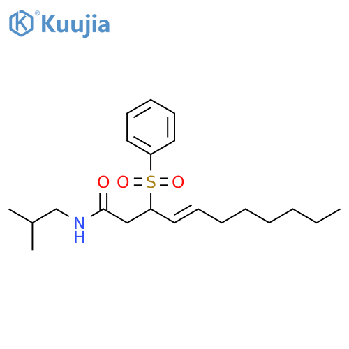 4-Undecenamide, N-(2-methylpropyl)-3-(phenylsulfonyl)- structure