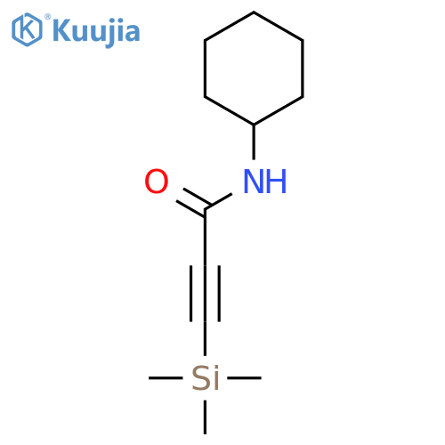 2-Propynamide, N-cyclohexyl-3-(trimethylsilyl)- structure