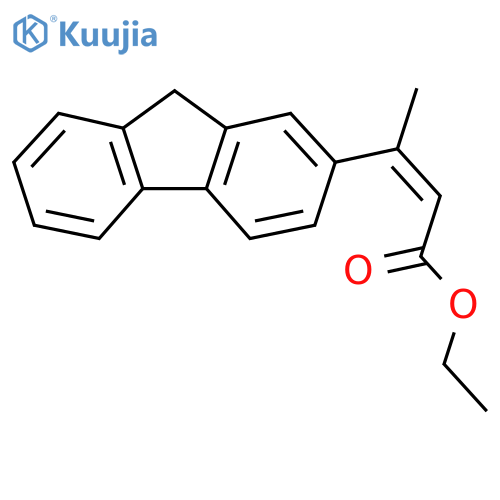 ethyl (2Z)-3-(9H-fluoren-2-yl)but-2-enoate structure
