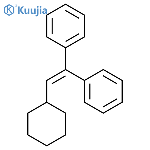 Benzene, 1,1'-(2-cyclohexylethenylidene)bis- structure