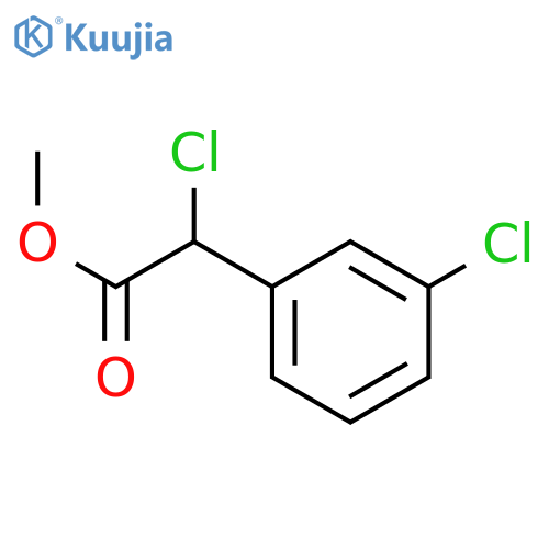methyl 2-chloro-2-(3-chlorophenyl)acetate structure