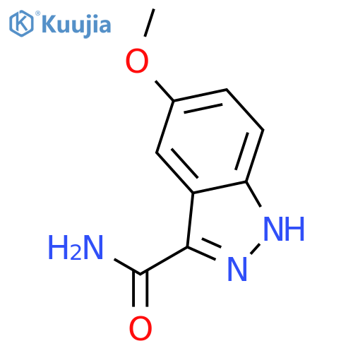 5-METHOXY-1H-INDAZOLE-3-CARBOXYLIC ACID AMIDE structure