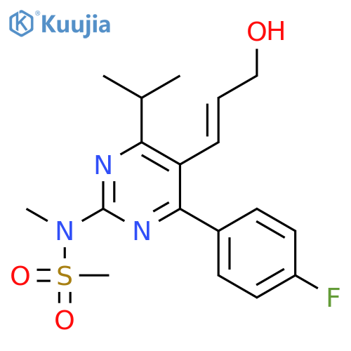 N-4-(4-Fluorophenyl)-5-(1E)-3-hydroxy-1-propen-1-yl-6-(1-methylethyl)-2-pyrimidinyl-N-methyl-methanesulfonamide structure