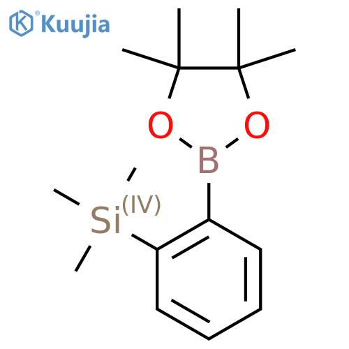 trimethyl2-(tetramethyl-1,3,2-dioxaborolan-2-yl)phenylsilane structure