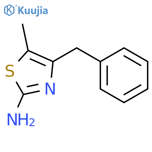 4-benzyl-5-methyl-1,3-thiazol-2-amine structure