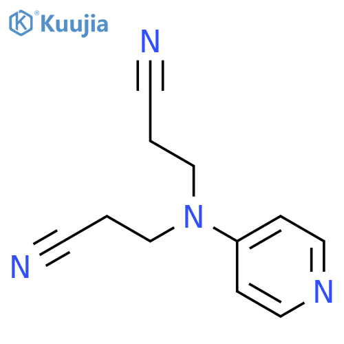 3-[2-cyanoethyl(pyridin-4-yl)amino]propanenitrile structure