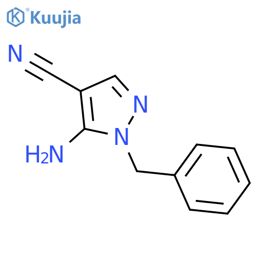5-Amino-1- benzyl-1H-pyrazole-4-carbonitrile structure