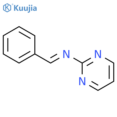 2-Pyrimidinamine,N-(phenylmethylene)- structure