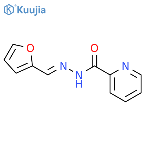 2-Pyridinecarboxylic acid, (2-furanylmethylene)hydrazide structure