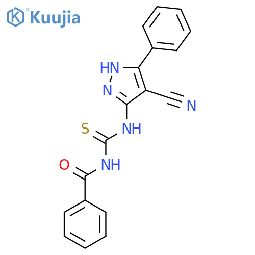 BENZAMIDE, N-[[(4-CYANO-5-PHENYL-1H-PYRAZOL-3-YL)AMINO]THIOXOMETHYL]- structure