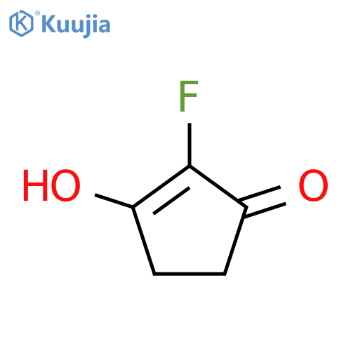 2-Fluoro-3-hydroxycyclopent-2-en-1-one structure