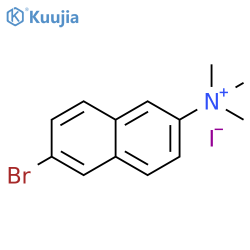 2-Naphthalenaminium, 6-bromo-N,N,N-trimethyl-, iodide (1:1) structure