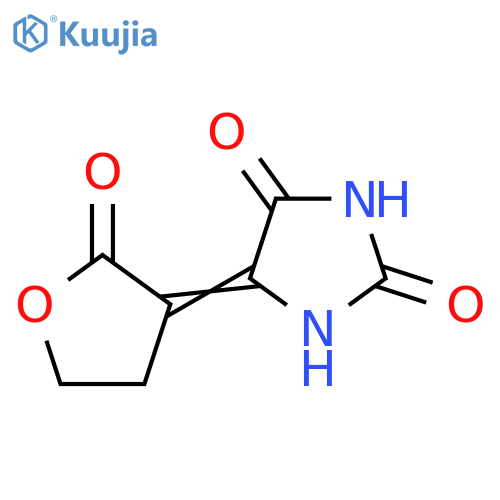5-(2-oxooxolan-3-ylidene)imidazolidine-2,4-dione structure