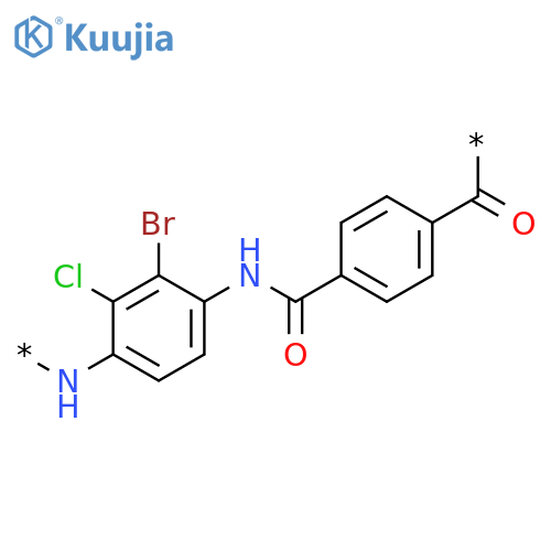 POLY[IMINO(BROMOCHLORO-1,4-PHENYLENE)IMINOCARBONYL-1,4-PHENYLENECARBONYL] structure