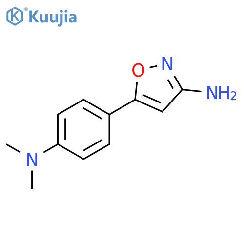 5-4-(dimethylamino)phenyl-1,2-oxazol-3-amine structure