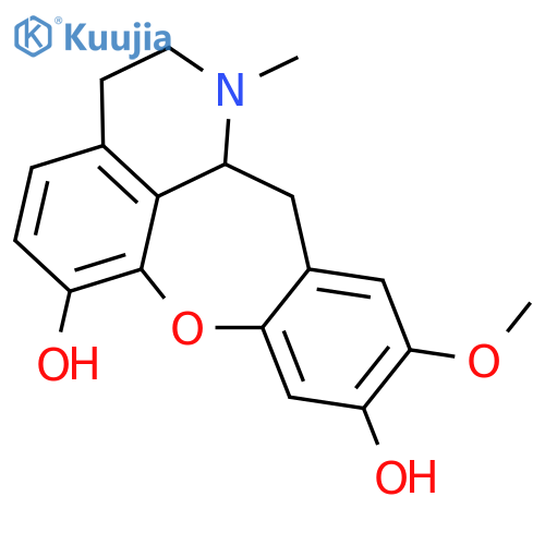 1H-[1]Benzoxepino[2,3,4-ij]isoquinoline-6,9-diol,2,3,12,12a-tetrahydro-10-methoxy-1-methyl-, (12aS)- structure