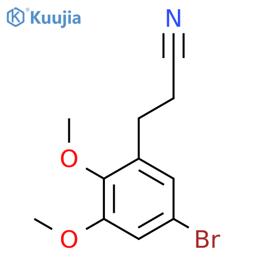 3-(5-bromo-2,3-dimethoxyphenyl)propanenitrile structure