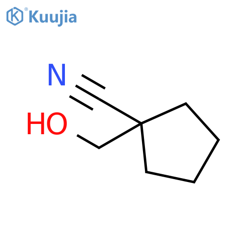 1-(hydroxymethyl)cyclopentane-1-carbonitrile structure