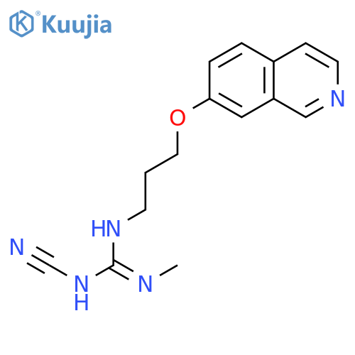 GUANIDINE, N-CYANO-N'-[3-(7-ISOQUINOLINYLOXY)PROPYL]-N''-METHYL- structure