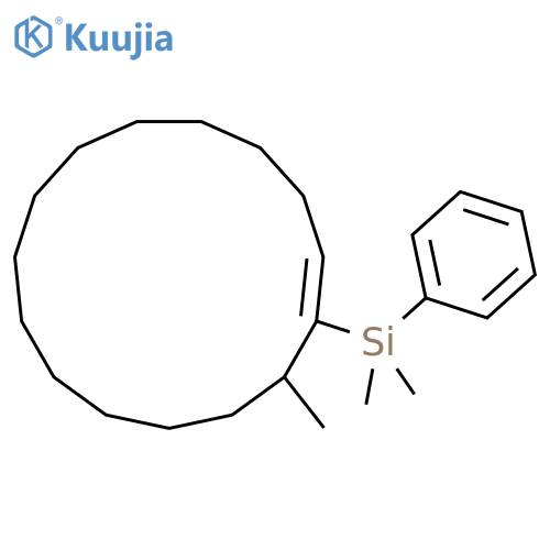 Silane, dimethyl(15-methyl-1-cyclopentadecen-1-yl)phenyl- structure