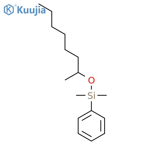 Silane, dimethyl[(1-methylheptyl)oxy]phenyl- structure