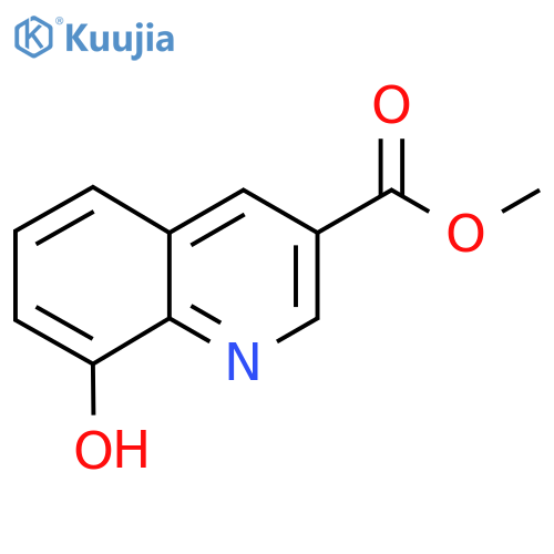 3-Quinolinecarboxylic acid, 8-hydroxy-, methyl ester structure
