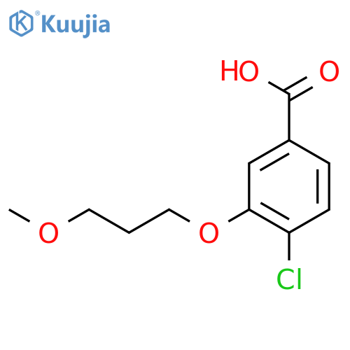 Benzoic acid, 4-chloro-3-(3-methoxypropoxy)- structure